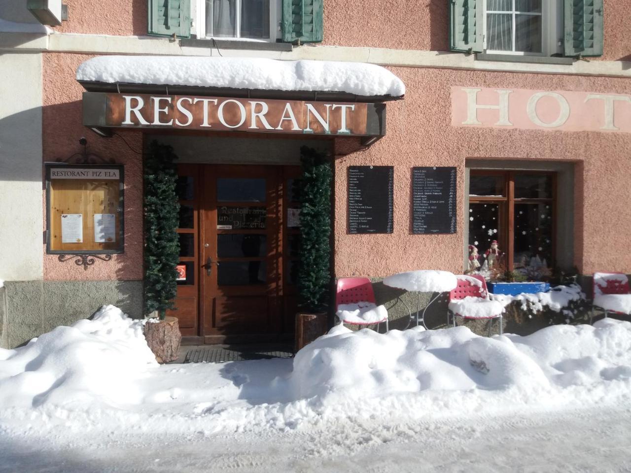 Hotel Piz Ela Bergun Davos Exterior foto